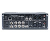 AJA Ki Pro ND portable ProRes file video recorder with multiple ports and controls, shown from the back view.