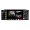 AJA Ki Pro GO multi-channel H.264 video recorder and player showing front view with multiple input ports and control buttons.