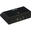 AJA KiStor Dock storage device with multiple ports and connection options, shown from the back view.