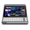Kiloview LinkDeck control panel switcher with front buttons and display for video switching and management.
