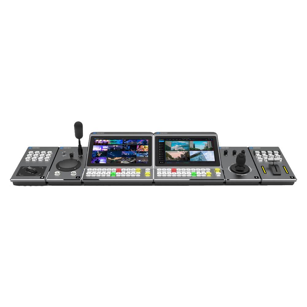Kiloview LinkDeck Control Panel switcher with multiple buttons and display, top view showing control interface and layout. – image 1