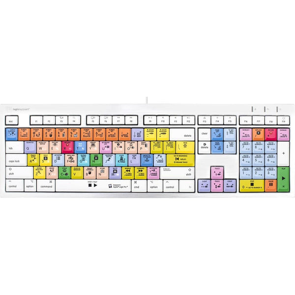LogicKeyboard ALBA Mac Logic Pro X keyboard with US layout, showing black keys and custom key labels for professional music production. – image 2