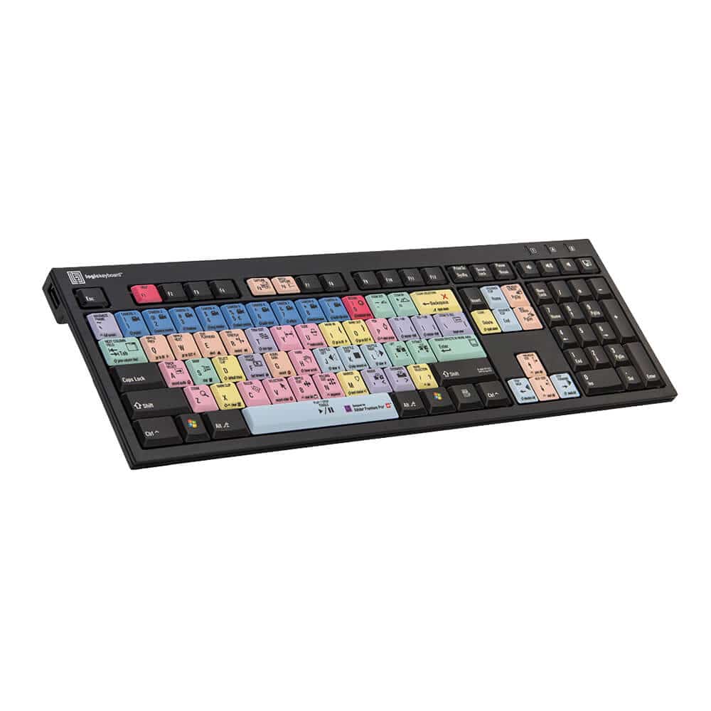 LogicKeyboard Adobe Premiere Pro CC Nero Slimline For PC (US) - Coremicro – image 1