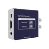Digital Forecast M_SH Mini SDI to HDMI converter connected to production equipment, showing back panel with ports and connections.
