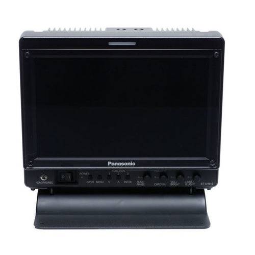 Panasonic 9-inch LCD field monitor for production equipment, showing a professional camera setup with the monitor attached. – image 1
