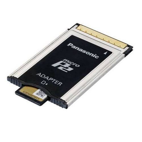 Panasonic MicroP2 Adapter for video cameras, showing the compact connector and interface for professional Panasonic video equipment. – image 1