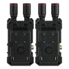 Hollyland Mars 4K wireless video transmission system with SDI and HDMI ports, viewed from the rear showing connection options.