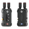Hollyland Mars 4K wireless video transmission system with SDI and HDMI ports, shown from a side view.