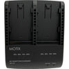 IDX System MC-2U dual-channel charger for Sony BP-U batteries, shown from the top view, designed for professional video camera power.