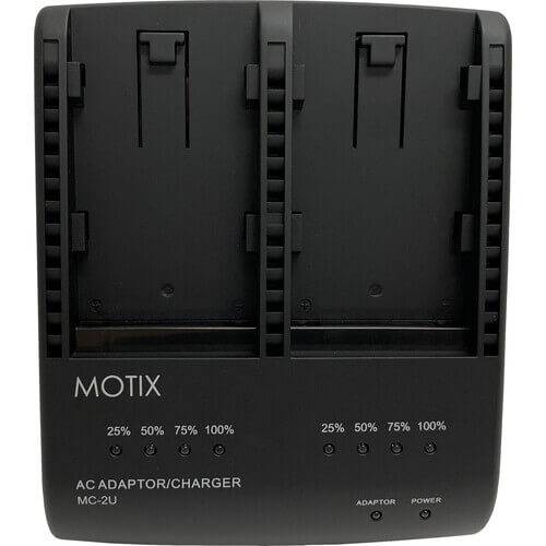 IDX System MC-2U dual-channel charger for Sony BP-U batteries, shown from the top view, designed for professional video camera power. – image 2