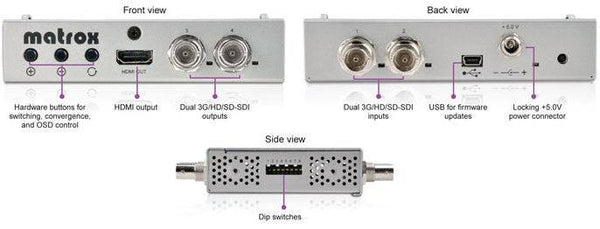 Matrox MC-100 Dual SDI to HDMI Mini Converter - Educational - Coremicro – image 5