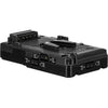 IDX System Technology V-Mount Adapter Plate for video cameras with five D-Tap outputs, shown from bottom angle.