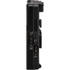 IDX System Technology V-Mount Adapter Plate with 5 D-Tap outputs for video cameras, shown from the left side.