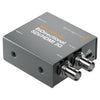 Blackmagic Design bi-directional SDI and HDMI 3G micro converter with power supply for professional video signal conversion.
