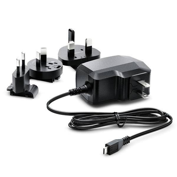 Blackmagic Design Micro Converter USB power supply showing a compact black power adapter with cable attached. – image 1