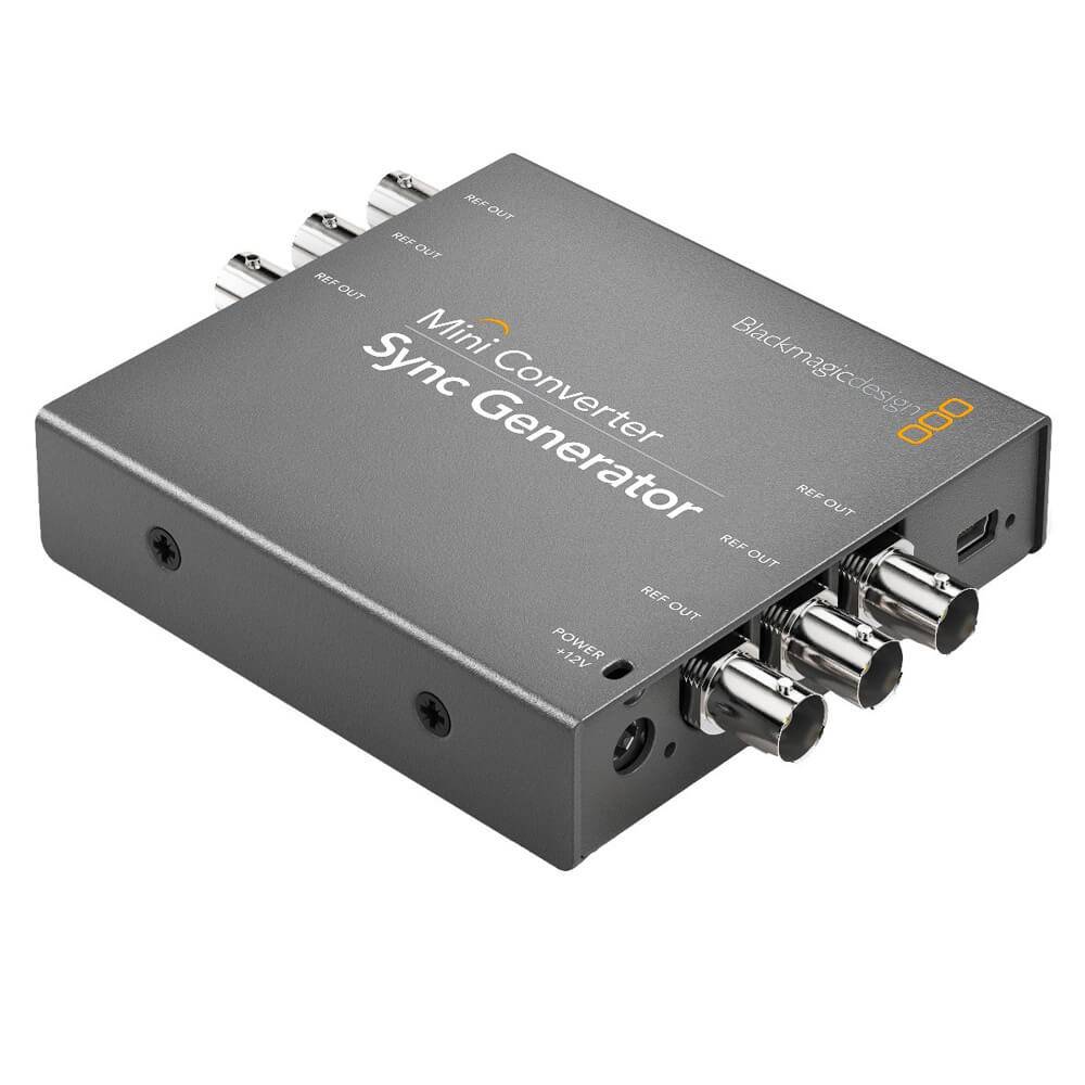 Blackmagic Design Mini Converter Sync Generator, a compact video converter device with sync output ports. – image 1