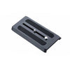 OZEN Agile 8S-15S S-LOC mounting plate for video cameras, black metal with mounting holes and secure locking mechanism
