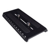 OZEN Large S-LOC Mounting Plate for AGILE 18S and 20S video cameras, shown on a white background with mounting features.