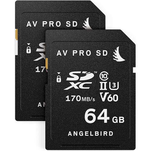 Angelbird 128GB Match Pack for Fujifilm X-T3 with two 64GB storage SD cards, designed for reliable high-speed data transfer. – image 1