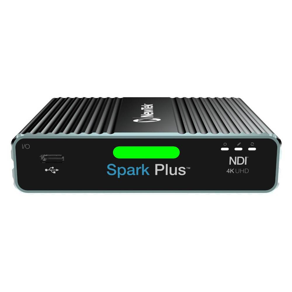 Vizrt TriCaster Mini 4K video switcher with control surface, HDMI front view, compact professional broadcasting equipment. – image 7