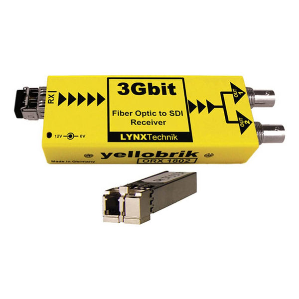 Lynx Technik yellobrik ORX-1802-LC Fiber Optic to 3G-SDI Receiver (Singlemode LC) - Coremicro – image 1