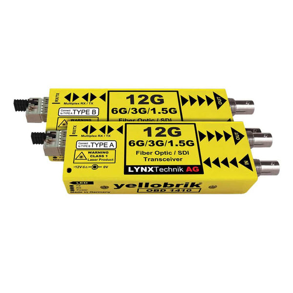 Lynx Technik yellobrik OBD 1410 12Gbit SDI Bidirectional Fiber Transceiver - Coremicro – image 1