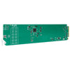 AJA OG-1x9-SDI-DA 3G-SDI openGear distribution amplifier card with nine 3G-SDI output ports on a circuit board.