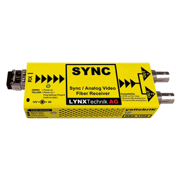 Lynx Technik yellobrik Analog Sync/Video LC Fiber Optic Receiver (Multi-Mode) - Coremicro – image 1