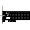 Osprey 915 One channel 3G SDI PCIe capture card with loopout, showing back panel with SDI input, loopout, and PCIe connector.