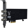 Osprey 935 Three channels 3G SDI PCIe capture card with loopout, shown from the side, for high-quality video capture.