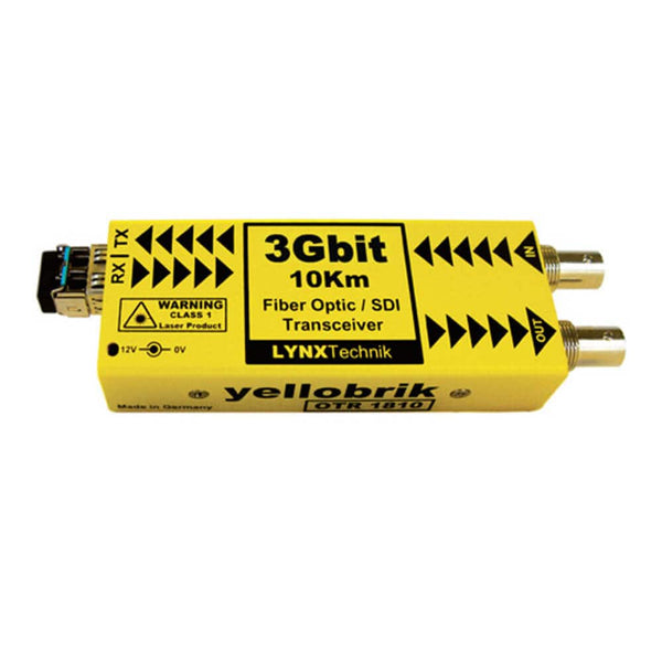 Lynx Technik yellobrik OTR-1810-MM 3G-SDI/Fiber Optic Transceiver with Multimode Fiber LC - Coremicro – image 1