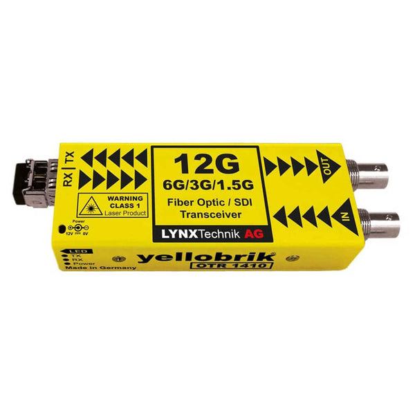 Lynx Technik yellobrik OTR 1410 12G-SDI Fiber Optic Transceiver - Coremicro – image 1