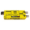 Lynx Technik yellobrik 3Gb SDI to fiber optic transmitter with LC connector, used in professional broadcast production equipment