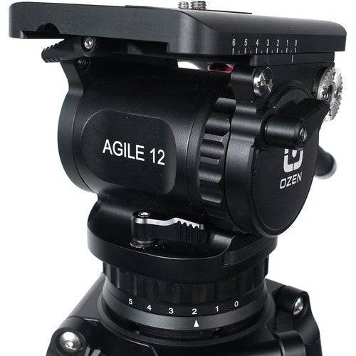 OZEN 12AL2 100mm AGILE 12 E-Z LOAD Tripod System - Coremicro – image 4