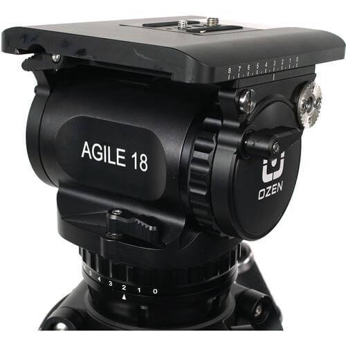OZEN 18CF2HD 100mm AGILE 18 E-Z LOAD Tripod System - Coremicro – image 4
