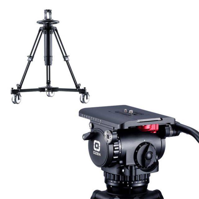OZEN 20PED50 100mm AGILE 20 E-Z LOAD Tripod System with PED50 Pedestal - Coremicro – image 1