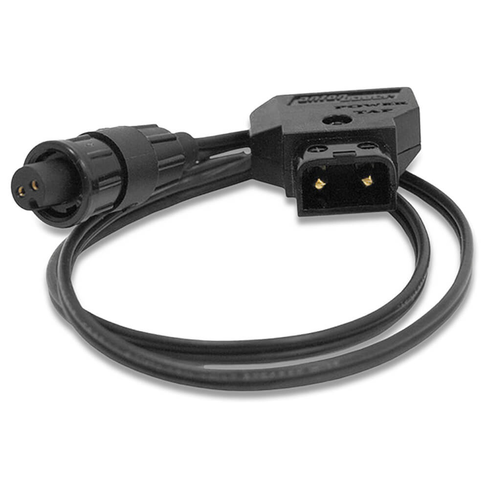 AJA P-Tap to Mini power cable for professional video equipment, showing the cable with connectors for power conversion. – image 1