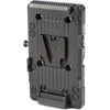 IDX System Technology P-V257 V-Mount Adapter Plate with Regulated 5/7V D-Tap for video cameras, shown with mounting features.