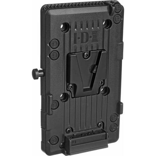 IDX System Technology P-V2 V-mount adapter plate with D-Tap and Digi-View for professional video cameras, shown in close-up. – image 1