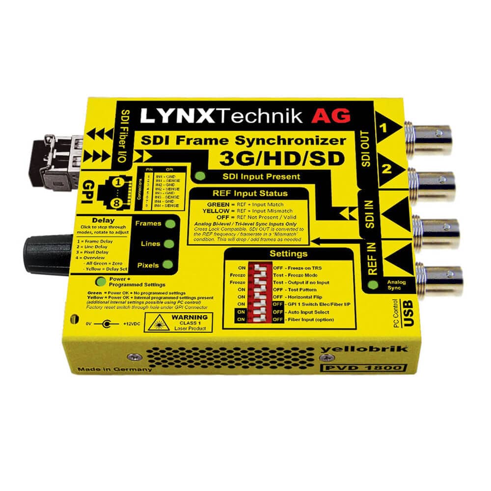 Lynx Technik yellobrik PVD-1800 3G-SDI Frame Synchronizer - Coremicro – image 1