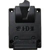 IDX System Technology P-Vmicro Micro V-Mount Adapter Plate showing D-Tap and USB-C ports for video camera power and connectivity.