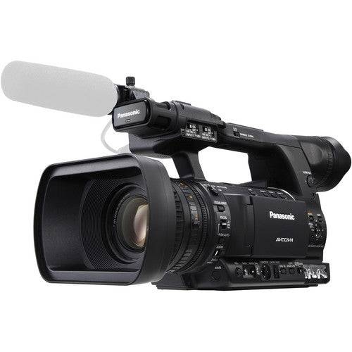 Panasonic AG-AC160A AVCCAM HD handheld camcorder with lens and grip, capturing high-definition video footage. – image 1