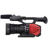 Panasonic 4K and HD handheld camcorder with ergonomic design and zoom lens, ideal for capturing high-quality videos on the go.