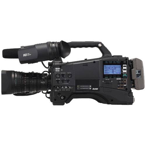 Panasonic P2 HD 3MOS shoulder camcorder with lens and controls, designed for professional video recording. – image 3
