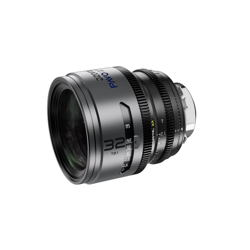DZOFILM Pavo 32mm T2.1 2x Anamorphic Prime Lens PL/EF Mount Feet (Blue Coating) - Coremicro – image 1