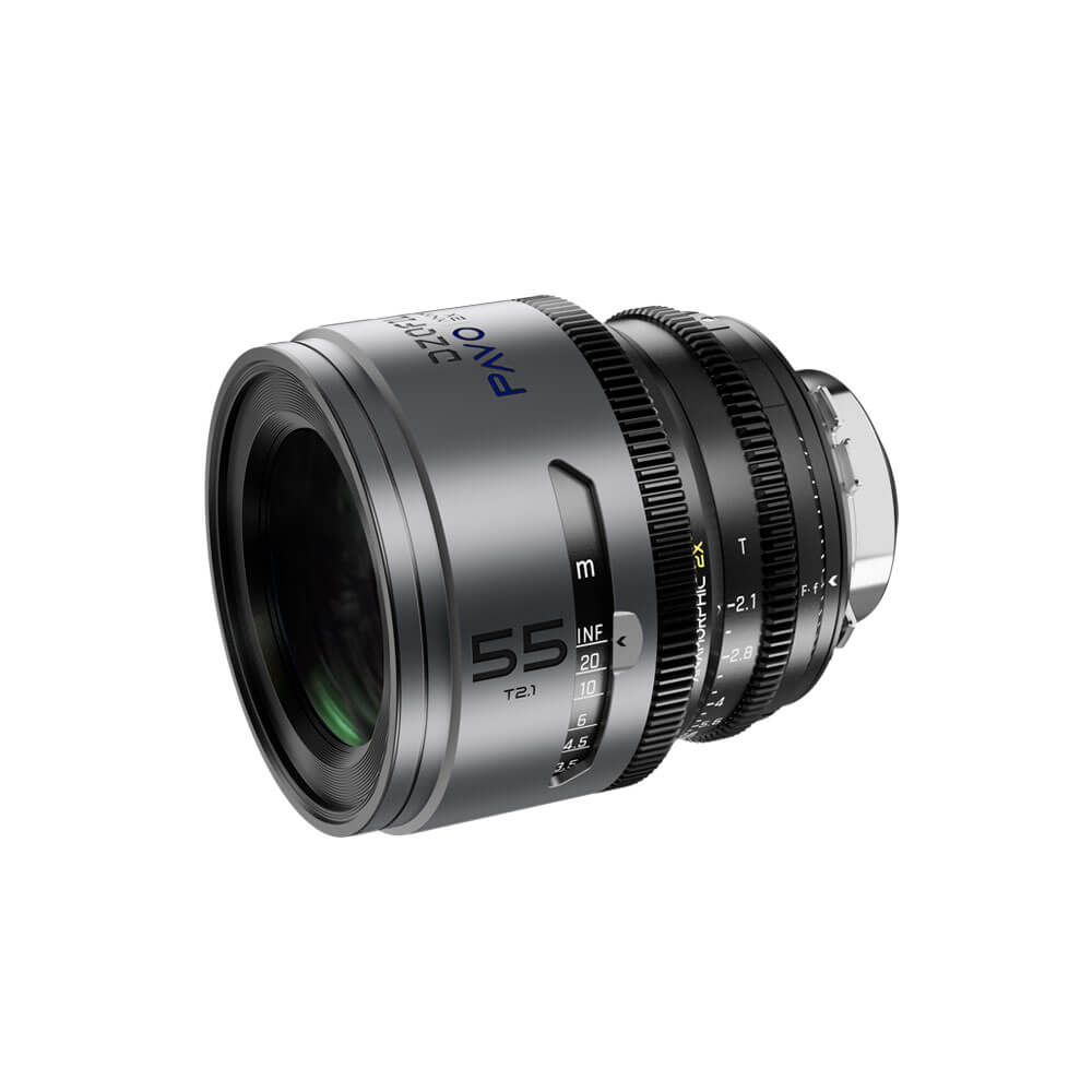 DZOFILM Pavo 55mm T2.1 2x Anamorphic Prime Lens PL/EF Mount Feet (Blue Coating) - Coremicro – image 1