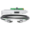 Blackmagic Design PCIe cable kit for UltraStudio 4K Extreme, showing a breakout cable with connectors and black cable.