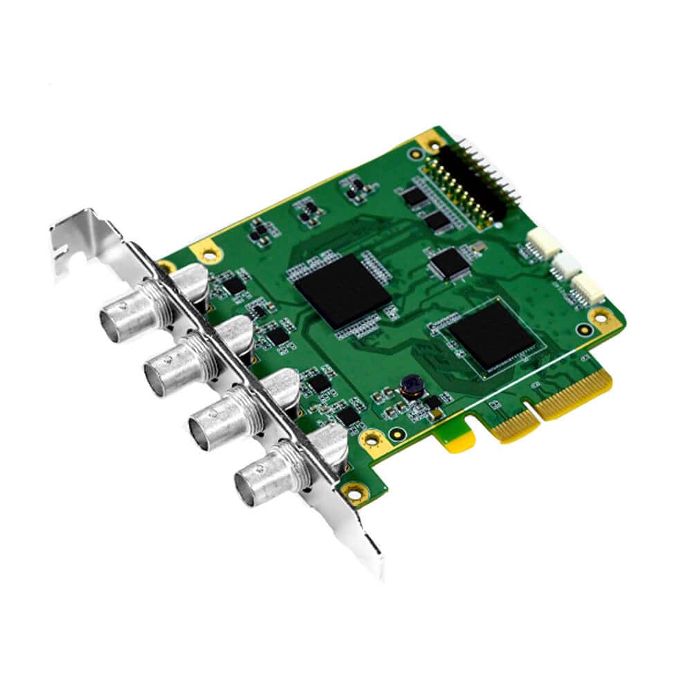 Yuan 4-channel 1080P60 3G-SDI capture card for high-quality video recording and live streaming with multiple SDI inputs. – image 1