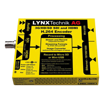 Lynx Technik yellobrik 3G-SDI/HDMI H.264 Streamer and Recorder - Coremicro