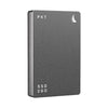 Angelbird 1TB SSD2GO PKT MK2 external SSD in graphite grey, compact storage device with USB-C port and sleek design.